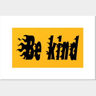 Be kind - positive words. Posters and Art